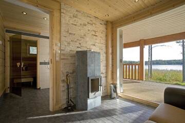 Фото номера Вилла с 4 спальнями и сауной Виллы Saimaa Lakeside г. Руоколахти 17